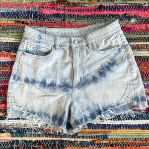 Women's American Eagle Tie-Dye Denim Shorts